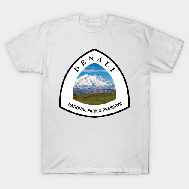 Denali National Park & Preserve trail marker T-Shirt by nylebuss